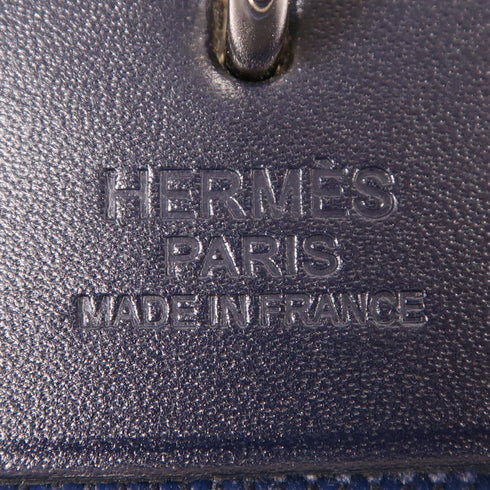 HERMES PHW Herbag PM 2 Way Shoulder Bag Handbag Canvas/Leather Green/Black