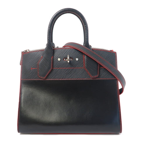 LOUIS VUITTON LV SHW City Steamer PM 2way Shoulder Bag M42525 Epi Black Red