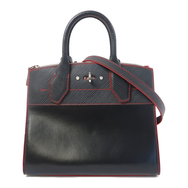 LOUIS VUITTON LV SHW City Steamer PM 2way Shoulder Bag M42525 Epi Black Red