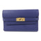HERMES GHW Kelly Wallet Chevre Leather Bleu Encre Blue