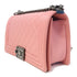 CHANEL Quilted CC SHW Boy 25 Chain Shoulder Bag A67086 Leather Pink