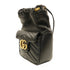 GUCCI Herringbone GG GHW Bucket Bag Shoulder Bag 746433 Calfskin Leather Black