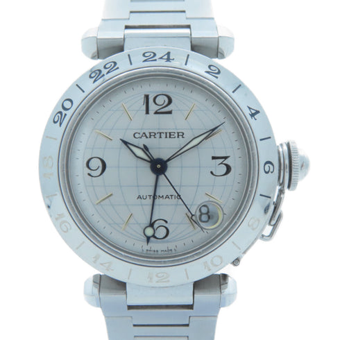 CARTIER Pasha C Automatic Watch W31029M7 Stainless Steel Silver