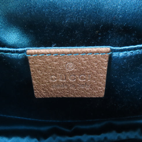 GUCCI GHW GG Supreme Ophidia Chain Shoulder Bag 503877 Coated Canvas Brown