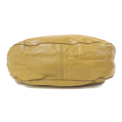 MULBERRY GHW Daria Hobo Shoulder Bag Calfskin Leather Green