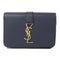 SAINT LAURENT YSL GHW Wallet GNC457797 Calfskin Leather Navy