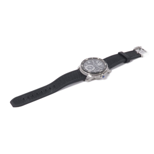 CARTIER Calibre de Cartier Diver Automatic Watch W7100056 Stainless Black