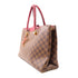 LOUIS VUITTON LV GHW Riverside 2 Way Shoulder Bag N40052 Damier Brown Red