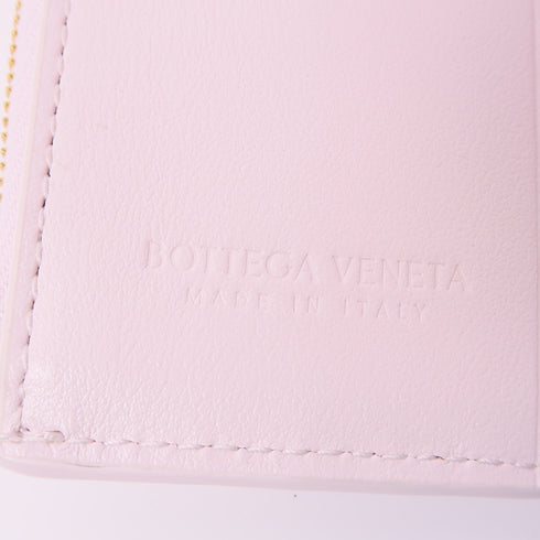BOTTEGA VENETA BV Wallet Intrecciato Leather Pink