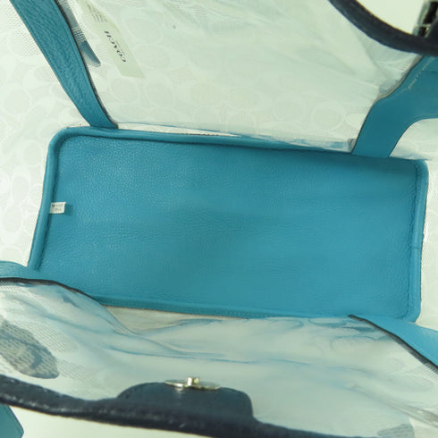 COACH SHW Shoulder Bag C2077 PVC/Calfskin Leather