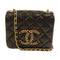 CHANEL CC GHW Chain Shoulder Lambskin Leather Black