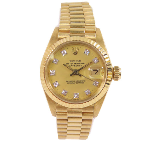ROLEX Lady Datejust 6917G Automatic Watch 6917G Diamond 18K Yellow Gold