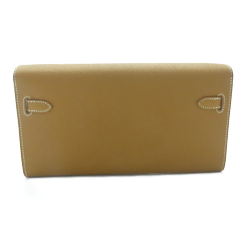 HERMES PHW Kelly To Go Shoulder Bag Epsom Leather Gold Brown