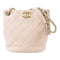 CHANEL Quilted CC GHW Bucket Bag Chain Shoulder Bag AS3873 Lambskin Beige