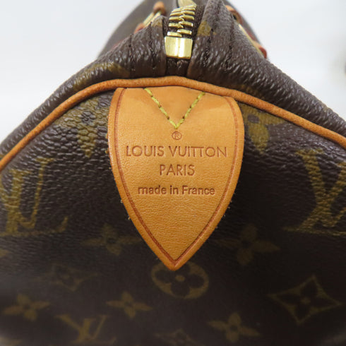 LOUIS VUITTON LV GHW Speedy 30 Boston Shoulder Bag M41112 Monogram Brown