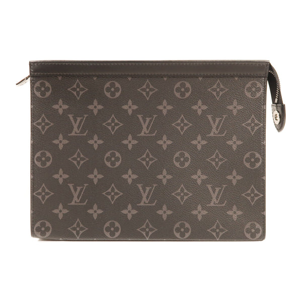 LOUIS VUITTON SHW Pochette Voyage MM Clutch M61692 Monogram Eclipse Black/Grey