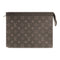 LOUIS VUITTON SHW Pochette Voyage MM Clutch M61692 Monogram Eclipse Black/Grey