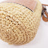 LOEWE Raffia Bucket Shoulder Bag Calfskin Leather Beige Brown