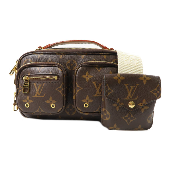 LOUIS VUITTON LV GHW Utility 2 Way Shoulder Bag Handbag M80446 Monogram Brown v4