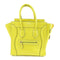 CELINE SHW Luggage Handbag Calfskin Leather Yellow