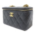 CHANEL Quilted CC GHW Vanity Bag Shoulder Bag Lambskin Leather Black