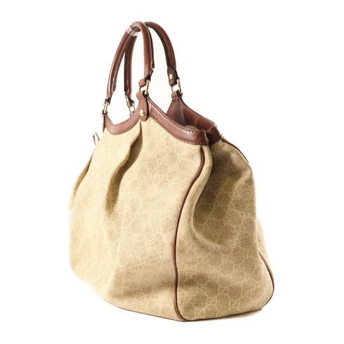 GUCCI GG Sookie GG Handbag Canvas 211943 Beige Brown