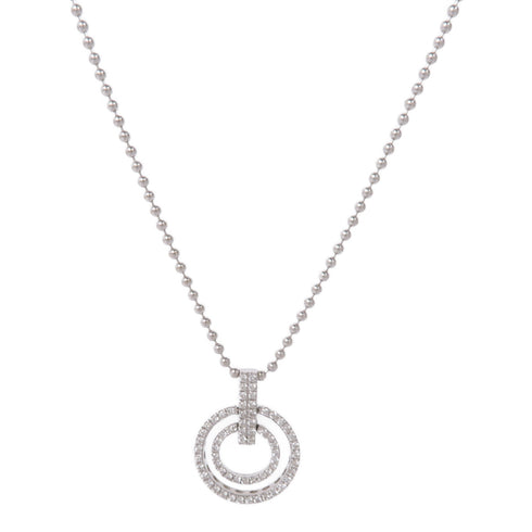 JEWELRY Diamond Necklace 18K White Gold v1