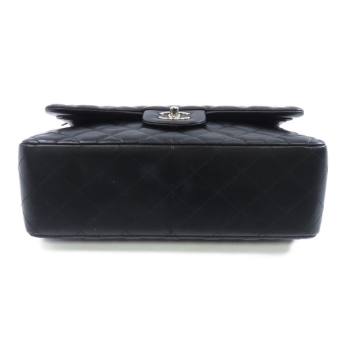 CHANELQuilted CC SHW Classic Jumbo Shoulder Bag A58600 Lambskin Leather Black