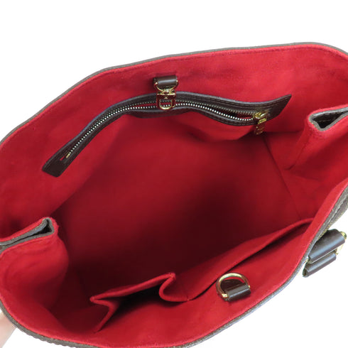 LOUIS VUITTON LV GHW Hampstead PM Tote Bag N51205 Damier Ebene Brown v1