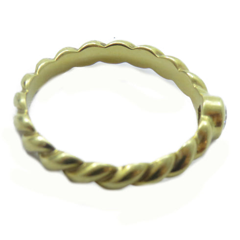 TIFFANY&CO Diamond Ring 18K Yellow Gold Diamond US#6.75