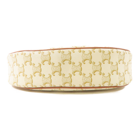 CELINE Ava Bag Shoulder Bag PVC Coated Canvas White