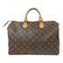 LOUIS VUITTON LV GHW Speedy 35 Hand Bag Monogram Brown