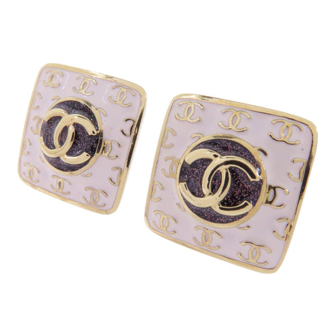 CHANEL CC Earrings Accessories C24/C Metal Gold White