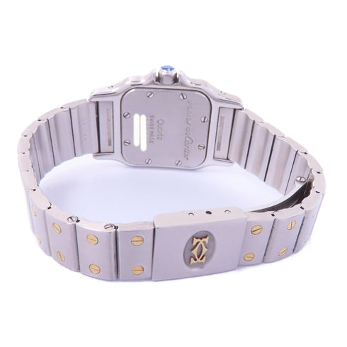 CARTIER Santos Galbee 24mm Quartz Watch #W20012C4 Stainless Steel Grey