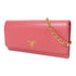 PRADA GHW Chain Shoulder Bag Calfskin Leather Pink