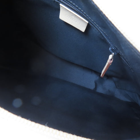 GUCCI GG SHW Handbag Bag 002122 Leather Bamboo Beige