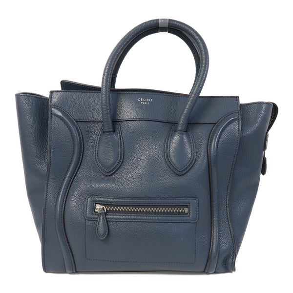 CELINE SHW Luggage Hand Calfskin Leather Blue