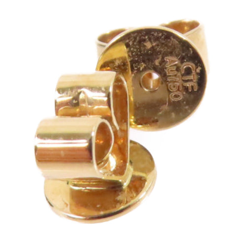 FINE JEWELRY 0.664ct Pink Sapphire 0.08ct Diamond Earrings 18K Yellow Gold