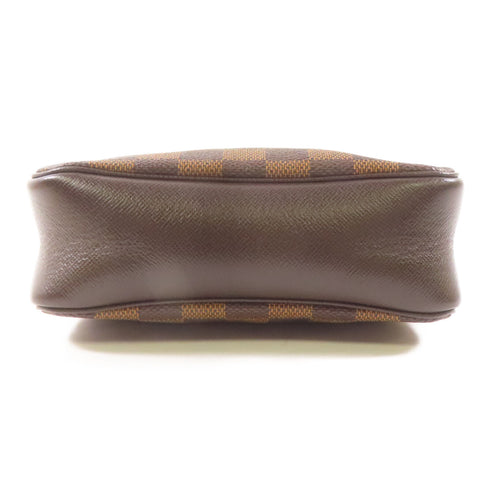 LOUIS VUITTON LV GHW Trousse Makeup Accessory Pouch Handbag N51982 Damier Brown