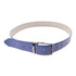VERSACE Belt Leather Blue/Gray/Silver