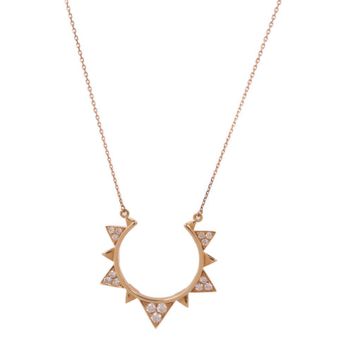 JEWELRY Diamond Necklace 18K Pink Gold