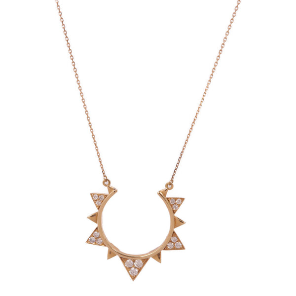 JEWELRY Diamond Necklace 18K Pink Gold