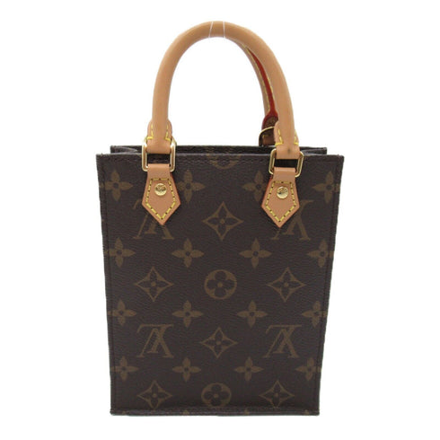 LOUIS VUITTON LV GHW Petit Sac Plat 2way Shoulder Hand Bag M69442 Monogram Brown