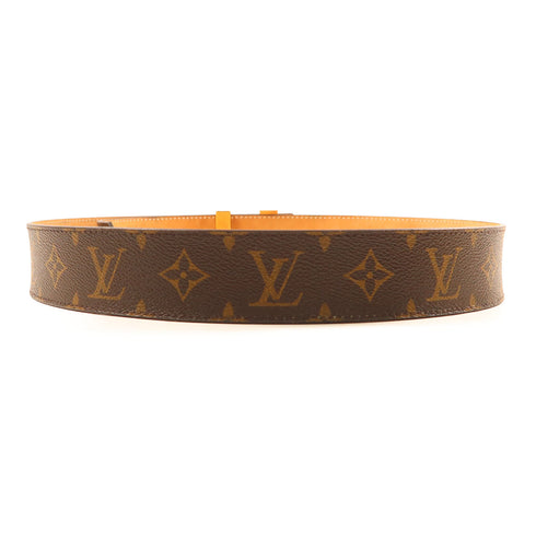LOUIS VUITTON LV GHW Initiales Belt M9608 Monogram Brown