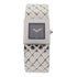 CHANEL CC Matelasse Quartz Watch H0009 Stainless Steel Black
