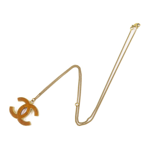 CHANEL CC Necklace Metal Brown/Gold