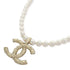 CHANEL CC Necklace PVC/Metal Gold
