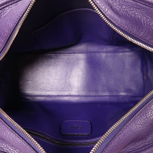LOEWE SHW Handbag Tote Bag Calfskin Leather Purple