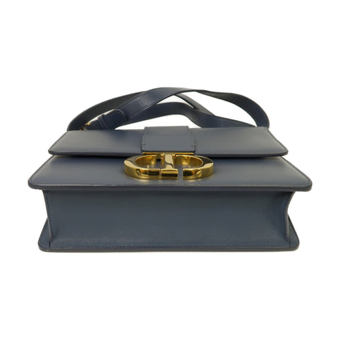 Christian Dior CD GHW 30 Montaigne Shoulder Bag S5481VRIW Calfskin Leather Blue