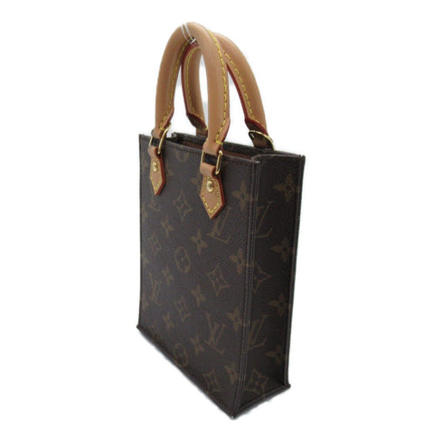 LOUIS VUITTON LV GHW Petit Sac Plat 2way Shoulder Hand Bag M69442 Monogram Brown